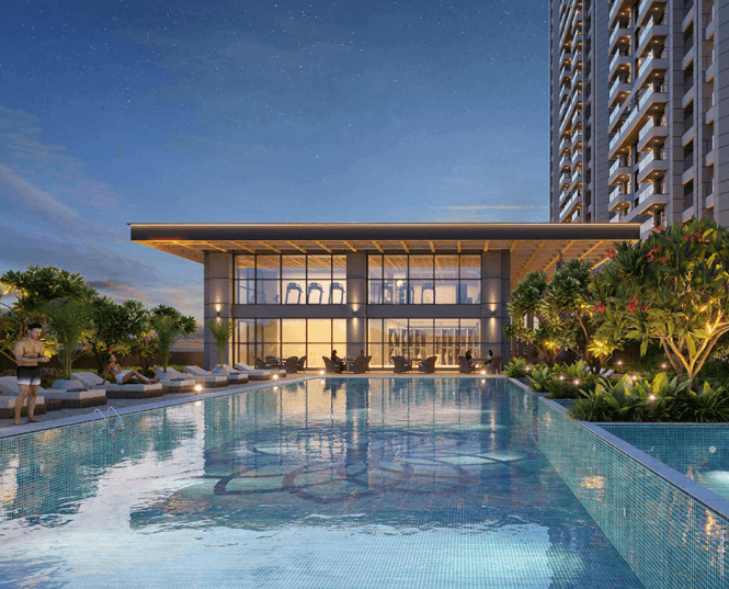 mantra one residences by burgundy, magarpatta, pune.